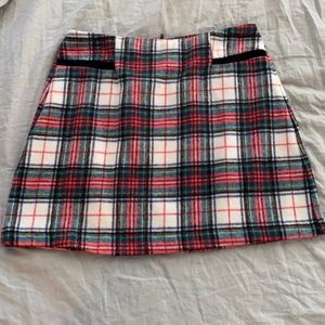 Copper Key plaid skirt
